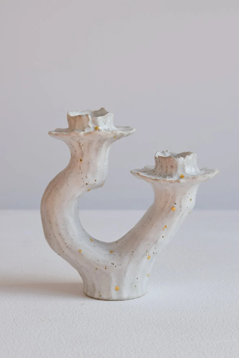 Swan Double Small Candleholder