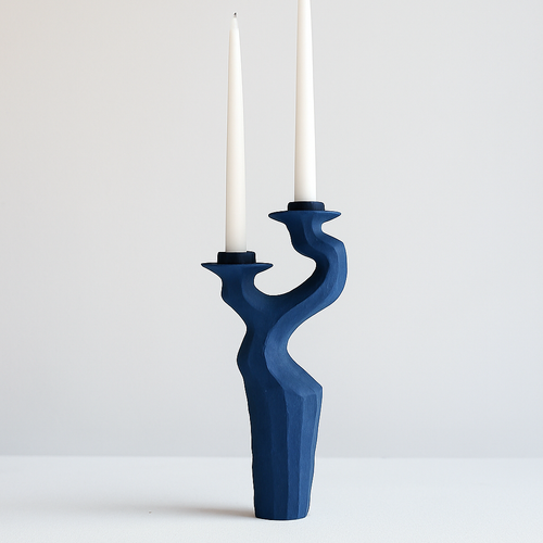 Swan Double Tall Candleholder