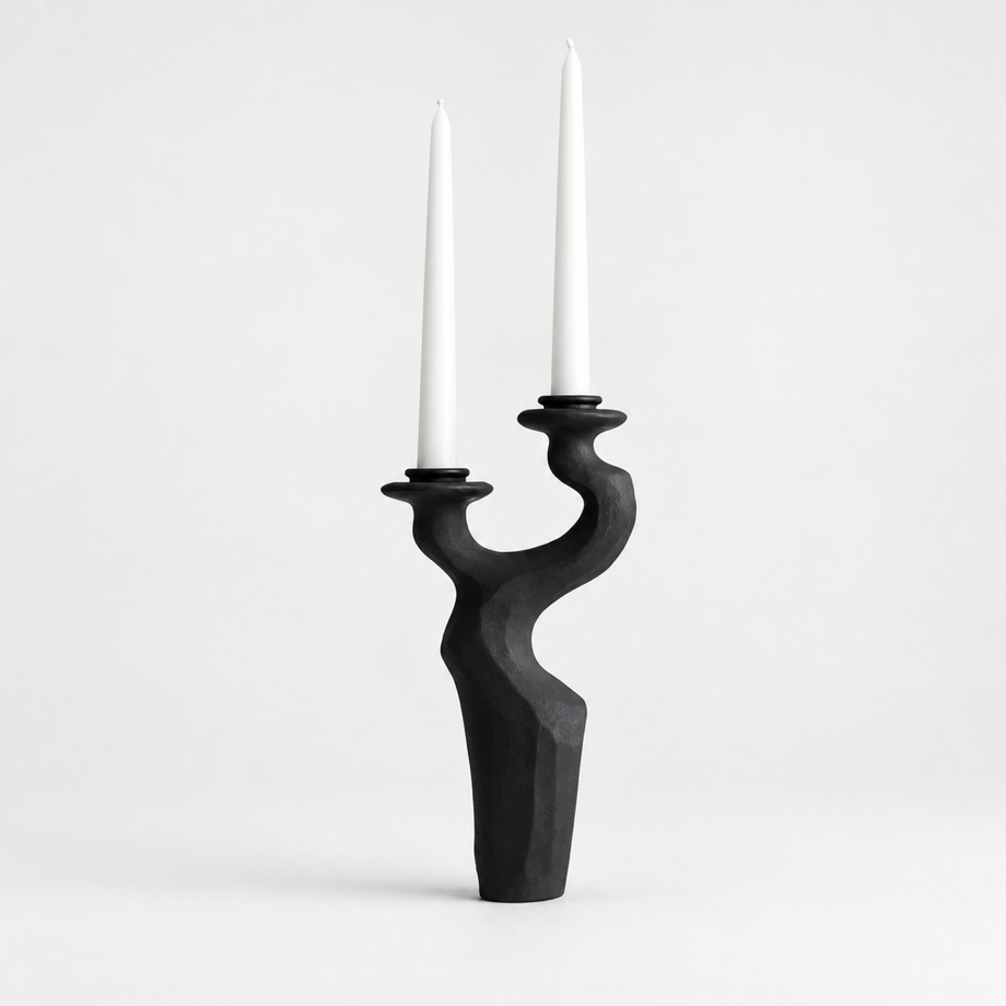 Swan Double Small Candleholder