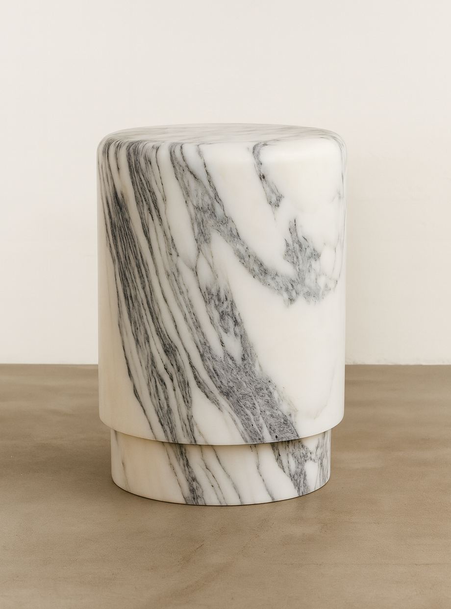 Tabou Stool, Calacatta Viola Special