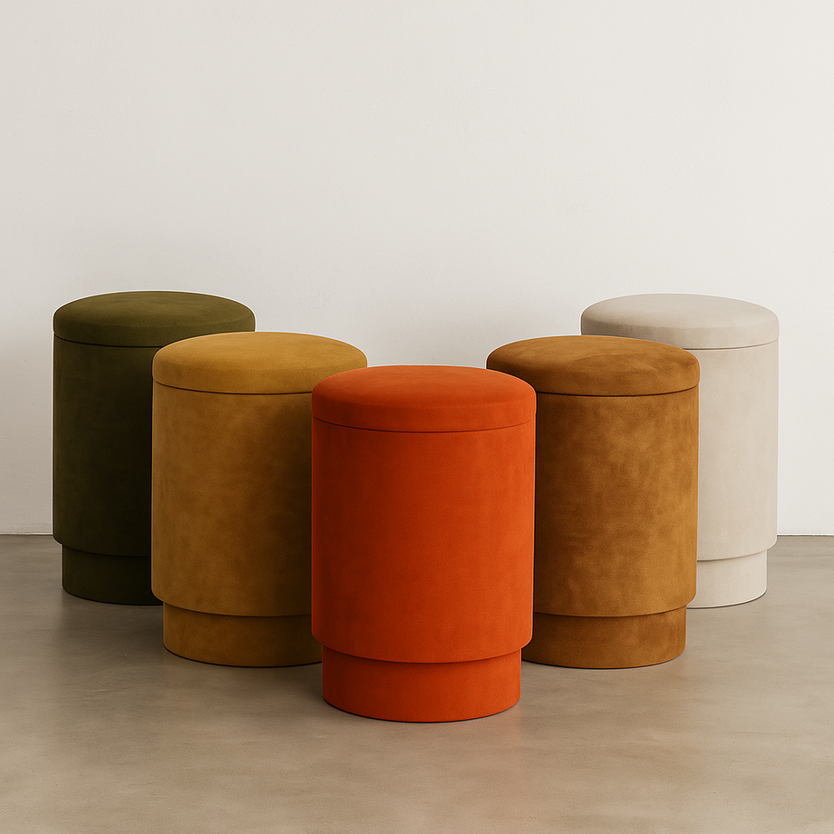 Tabou Stool, Suede