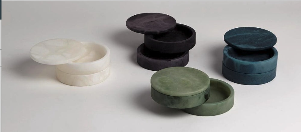 Alabaster Swivel Box