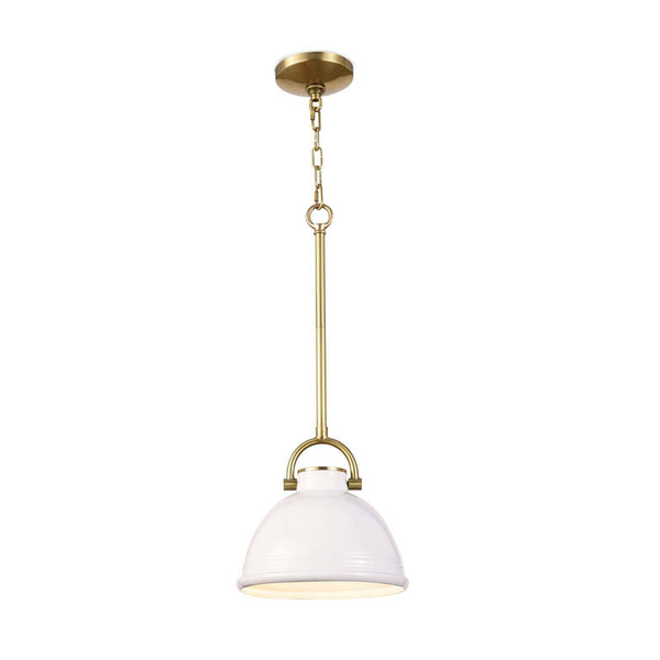 Eloise White Ceramic Pendant