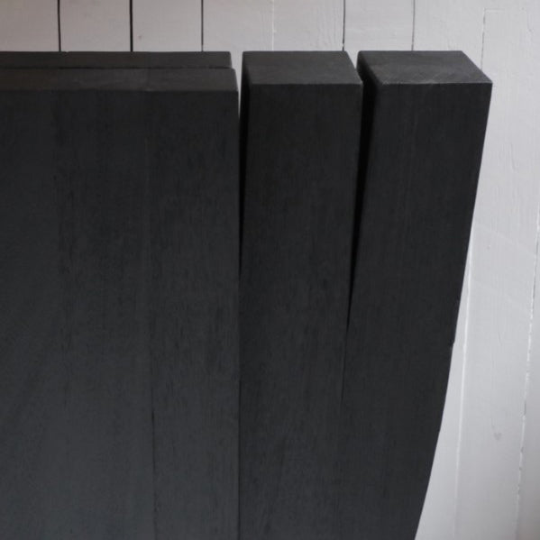 Hallway Table, Burned Iroko Wood