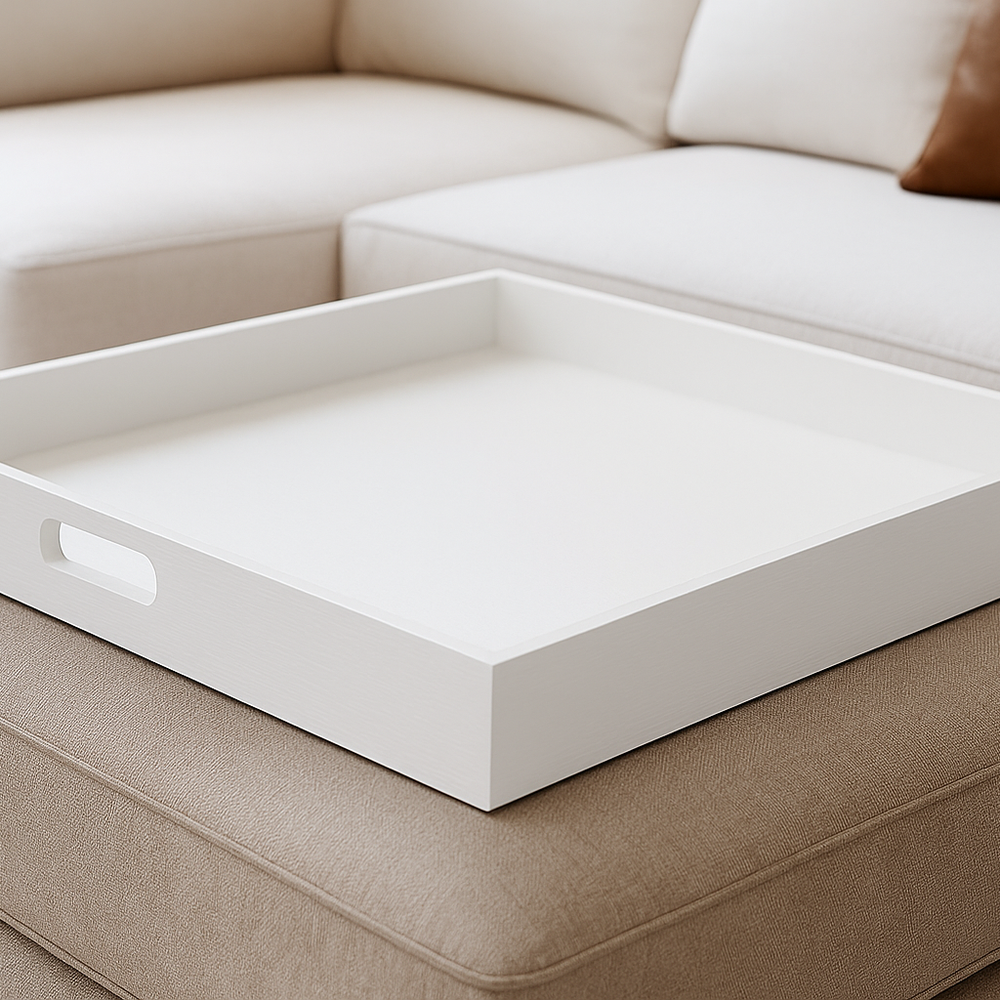 Ottoman Tray - White