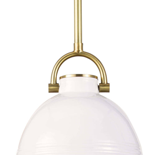 Eloise White Ceramic Pendant