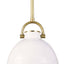 Eloise White Ceramic Pendant