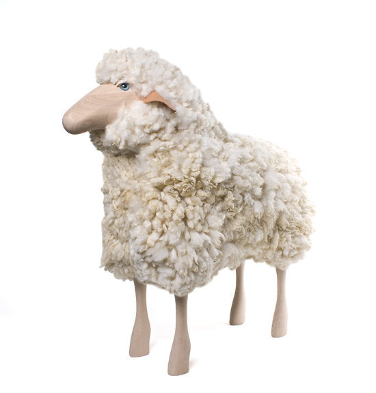 The Sheep Stool, Curly Hair White
