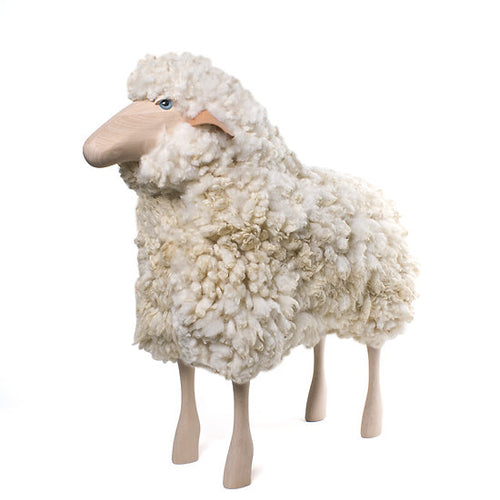 The Sheep Stool, Curly Hair White