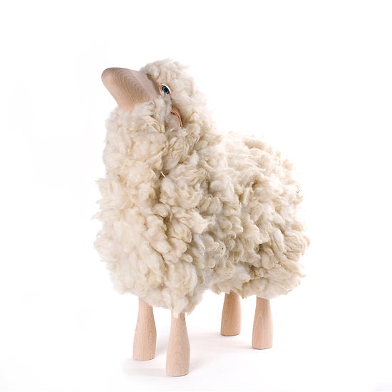 The Sheep Stool, Curly Hair White