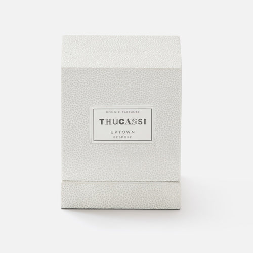 Uptown Candle, 2oz w/ Faux Shagreen Box & Tray