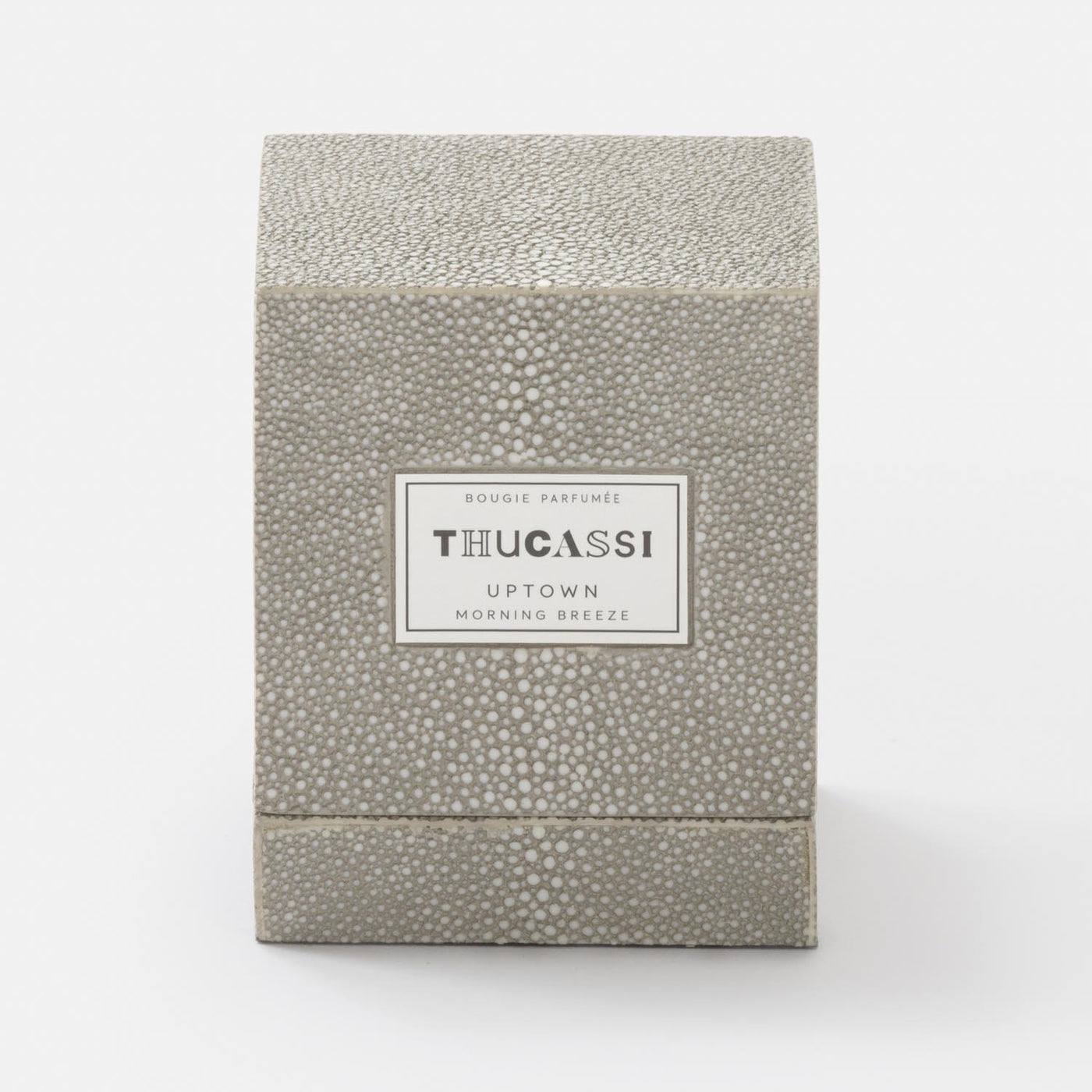 Uptown Candle, 2oz w/ Faux Shagreen Box & Tray