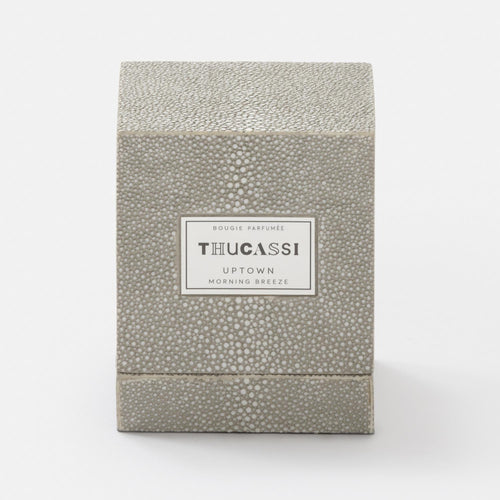 Uptown Candle, 2oz w/ Faux Shagreen Box & Tray