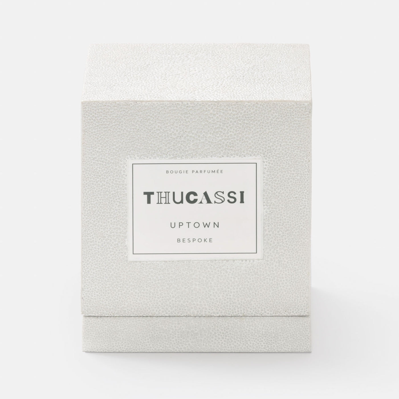 Uptown Candle, 8oz w/ Faux Shagreen Box & Tray
