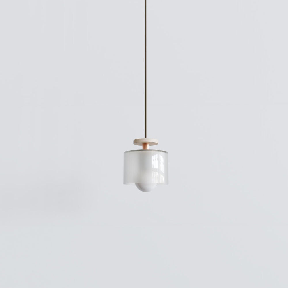 Pendant Spun, Single - Frosted Glass